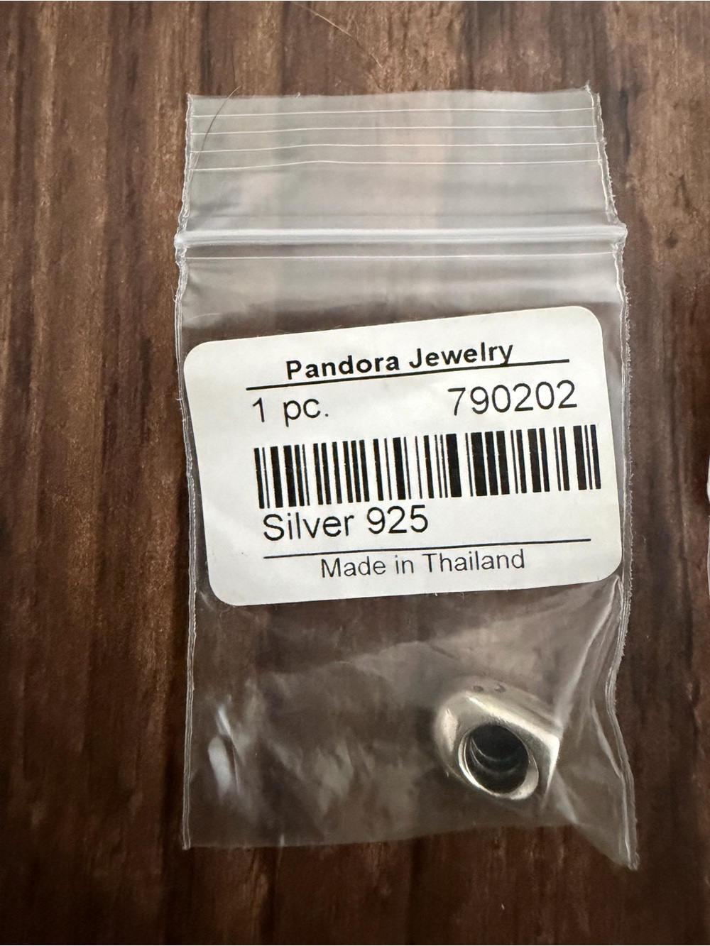 Pandora Silver 925 Round Charm Bead - Silver